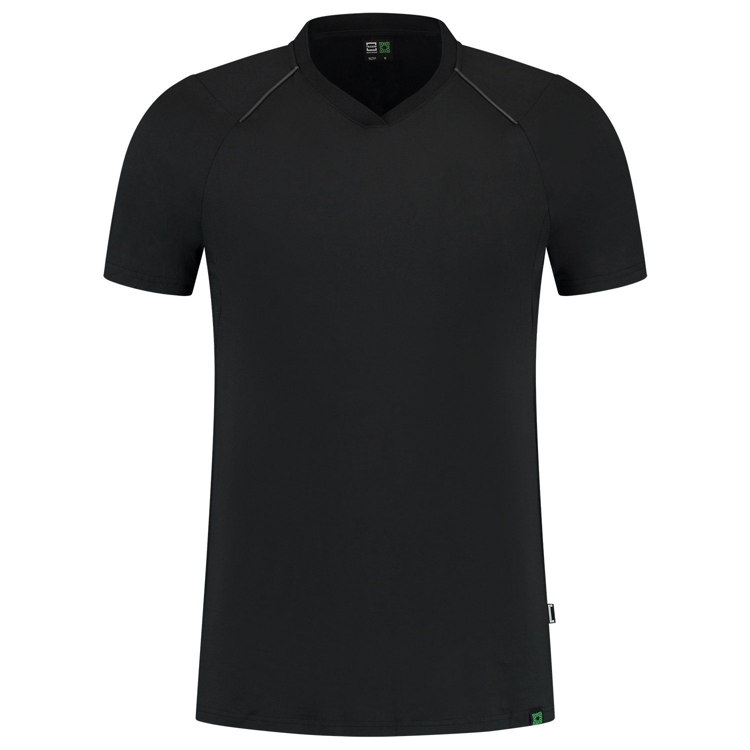 TRICORP T-Shirt V-Ausschnitt RE2050 in Black – Vorderansicht
