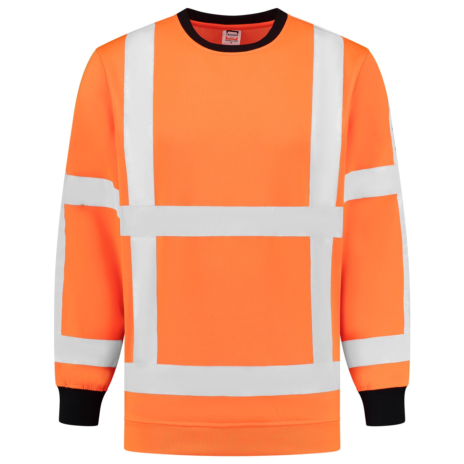 TRICORP Sweatshirt RWS EN ISO 20471 in Fluororange – Vorderansicht