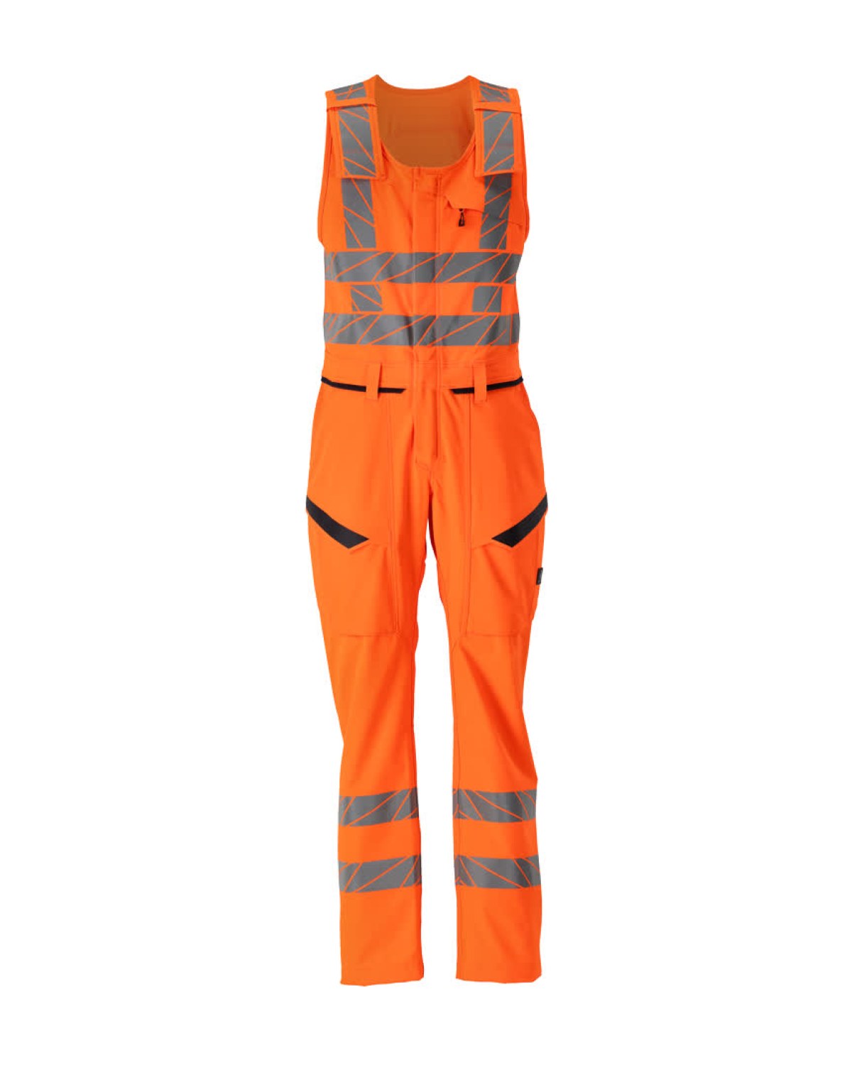 MASCOT Accelerate Safe Kombihose in Hi-Vis Orange – Vorderansicht