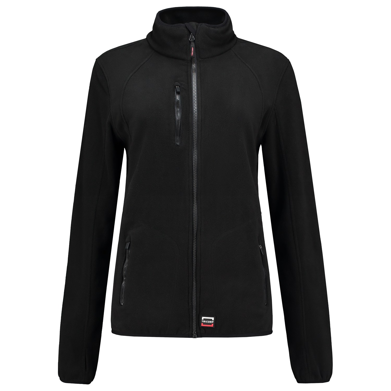 TRICORP Fleece-Jacke Exzellent Damen in Black – Vorderansicht