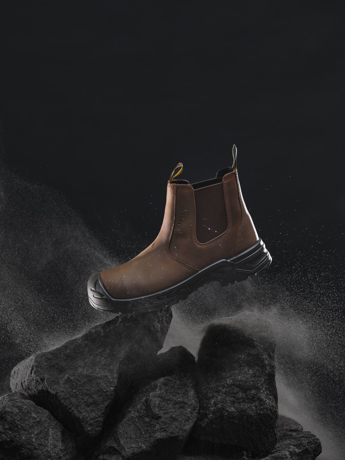MASCOT Originals Sicherheitsstiefel in Nussbraun/Schwarz – Modellansicht