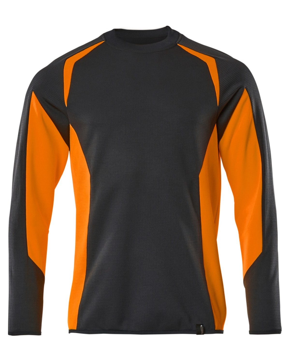 MASCOT Accelerate Safe Sweatshirt in Schwarzblau/Hi-Vis Orange – Vorderansicht