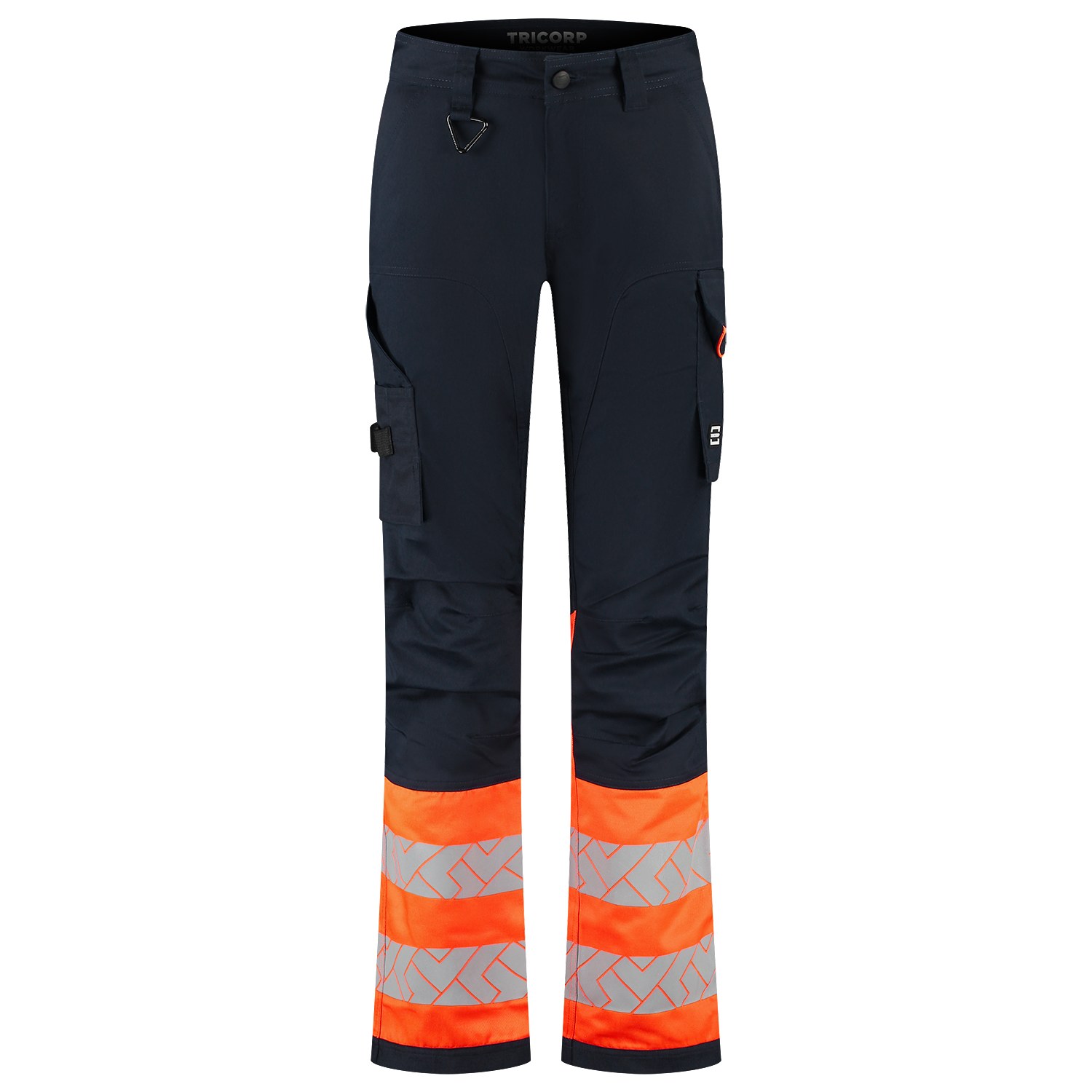 TRICORP Arbeitshose 2-Way Stretch High Vis Redefined Damen in Ink-Fluororange – Vorderansicht
