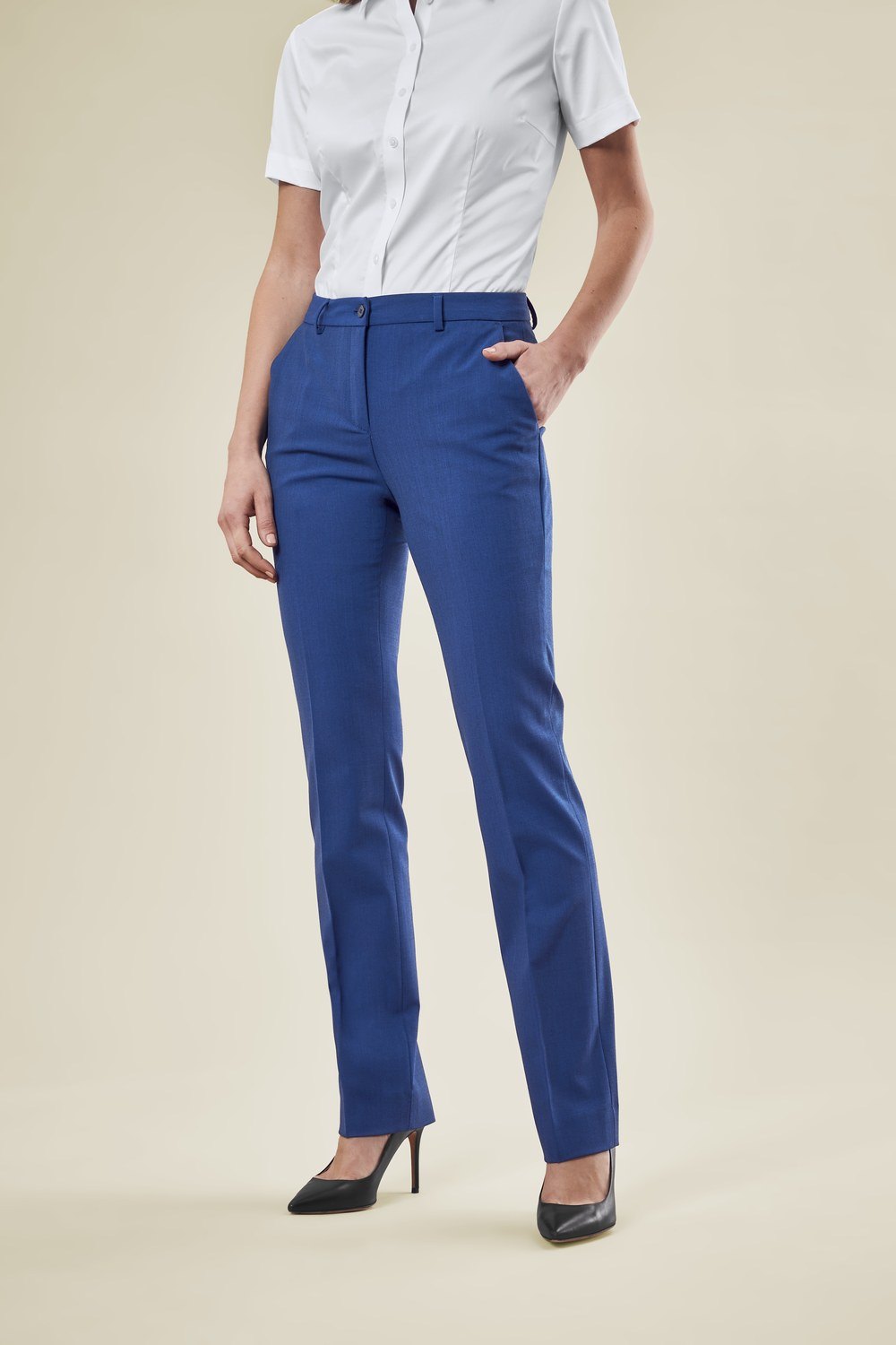 Greiff Damen-Hose RF Premium in Italian Blue – Modellansicht