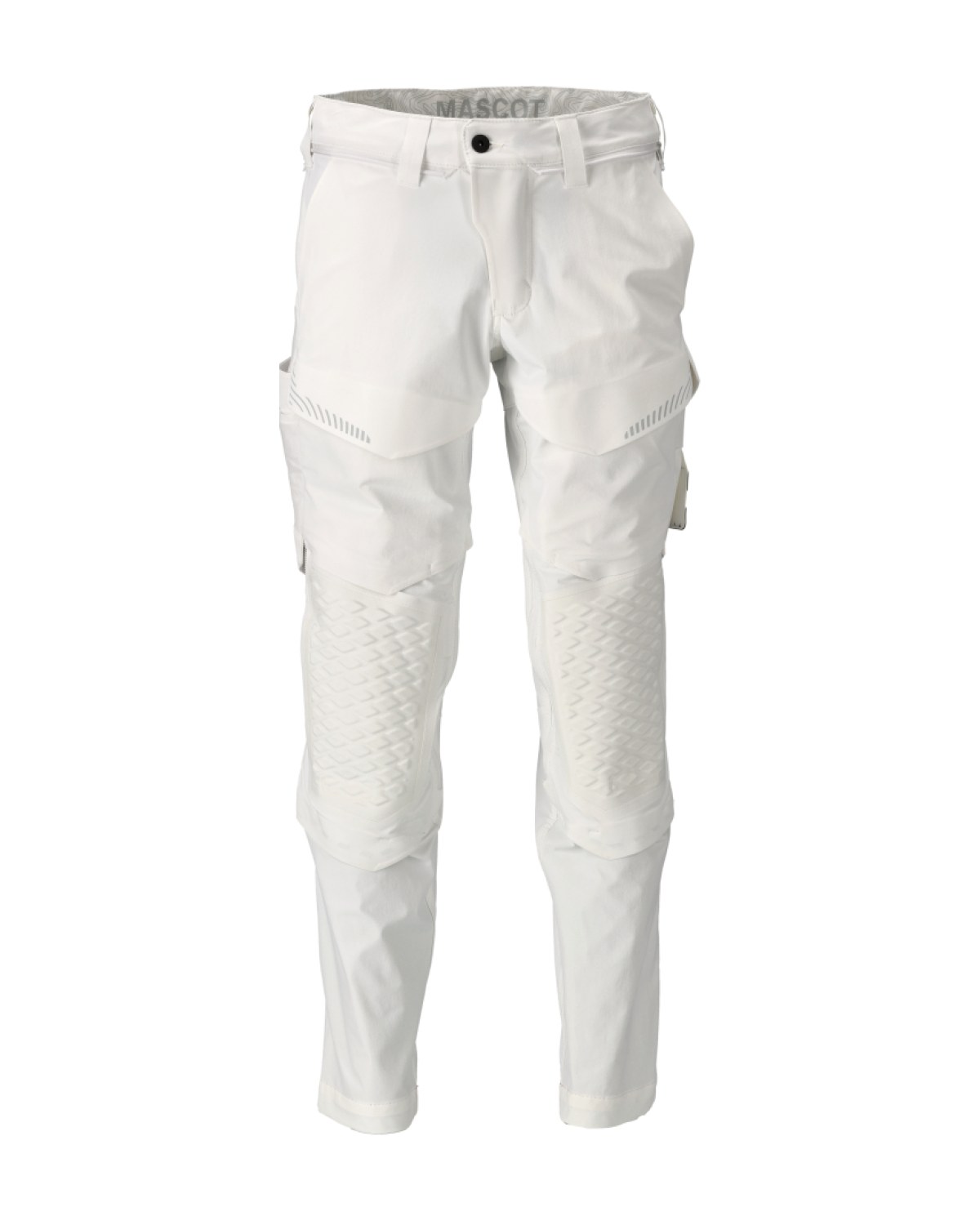 MASCOT Customized Hose mit Knietaschen, Maler in Weiß – Vorderansicht
