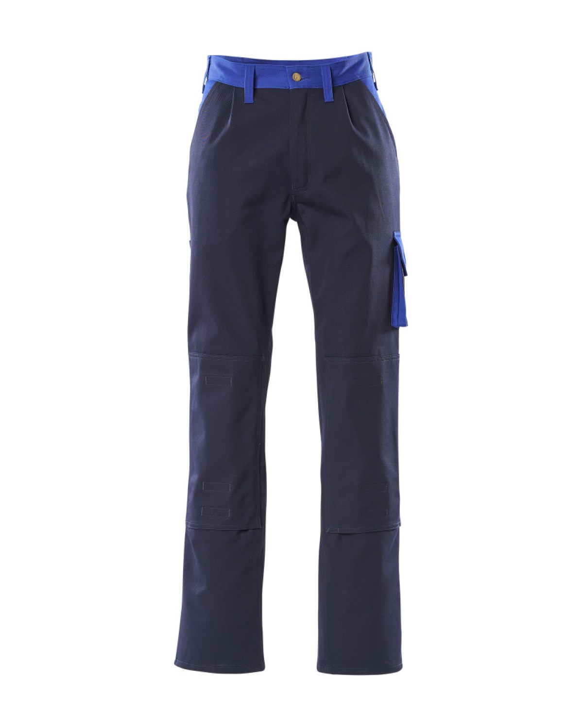 MASCOT Palermo Hose mit Knietaschen in Marine/Kornblau – Vorderansicht