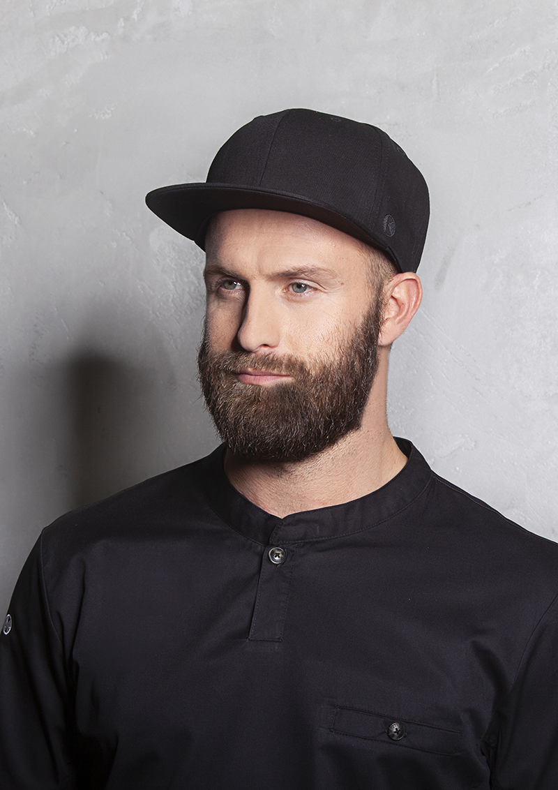 Karlowsky Flat Cap Classic in Schwarz – Modellansicht