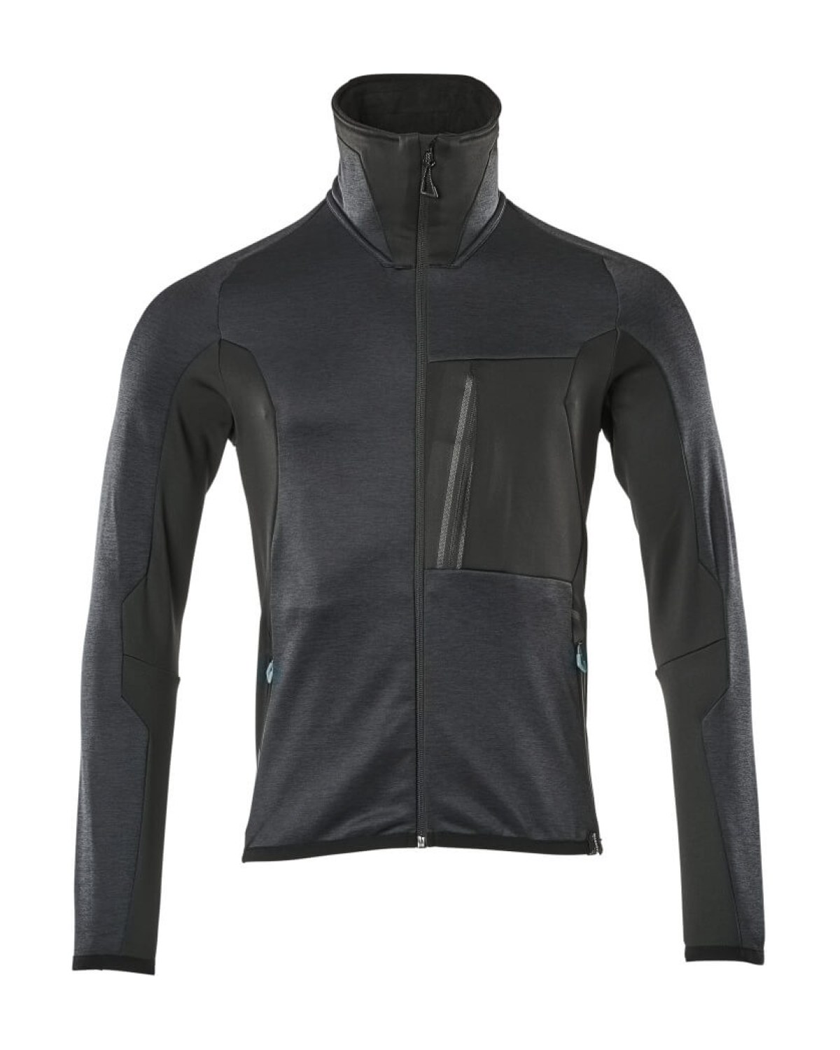 MASCOT Advanced Fleecejacke in Schwarzblau/Schwarz – Vorderansicht