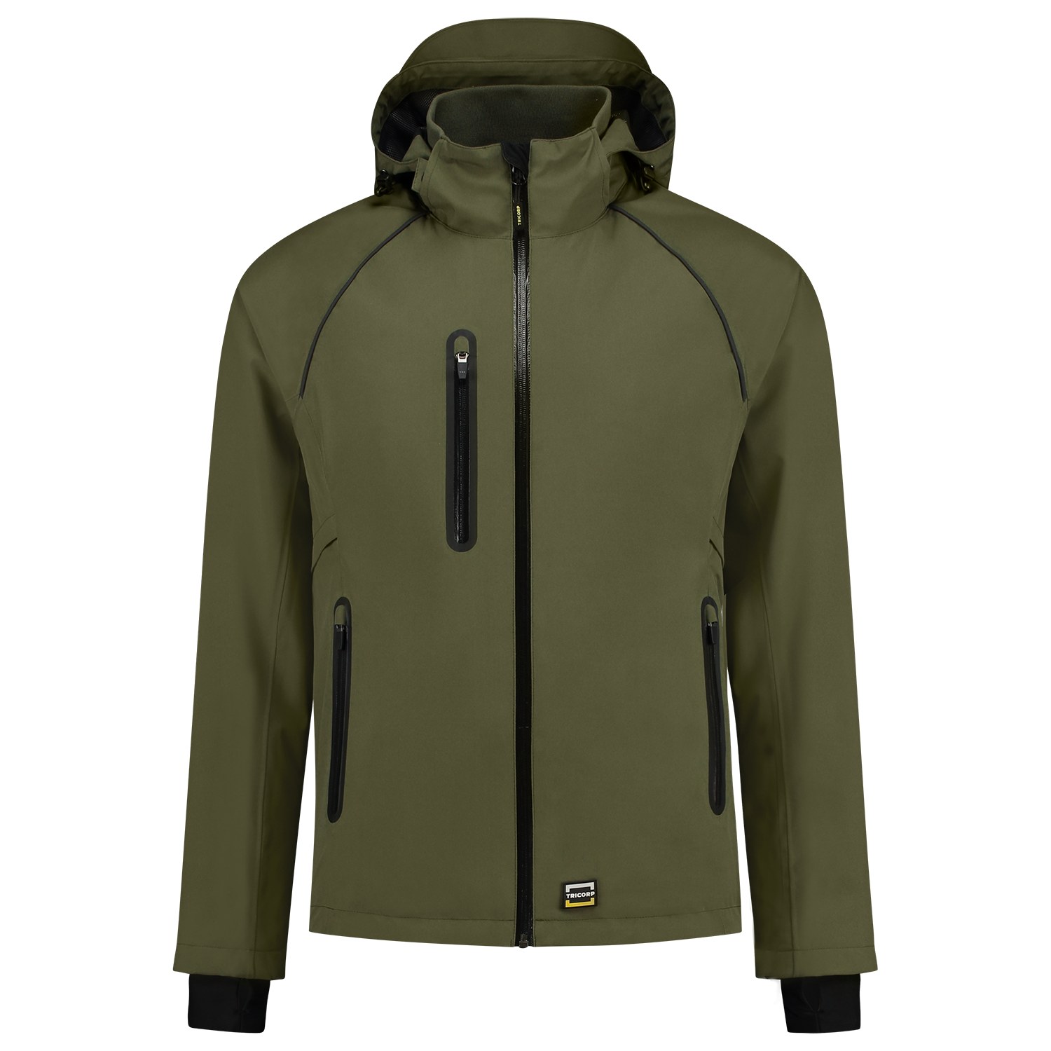 TRICORP Tech Shell in Army – Vorderansicht