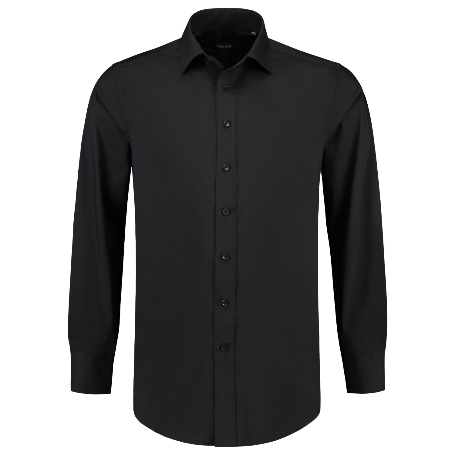 TRICORP Hemd Stretch in Black – Vorderansicht