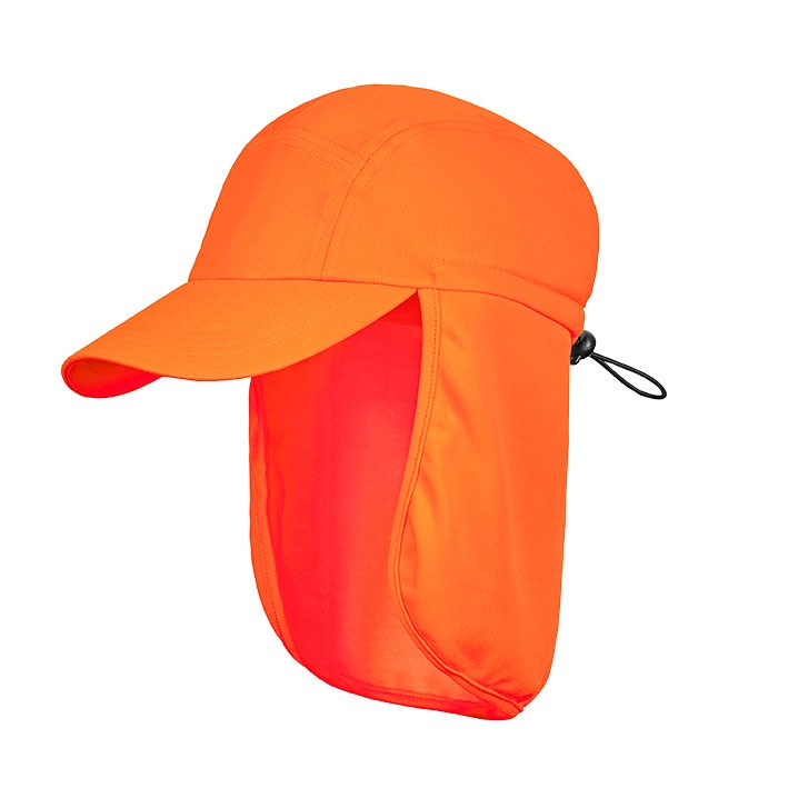 4PROTECT® Warnschutz UV-Schutz-Cap in Orange – Vorderansicht