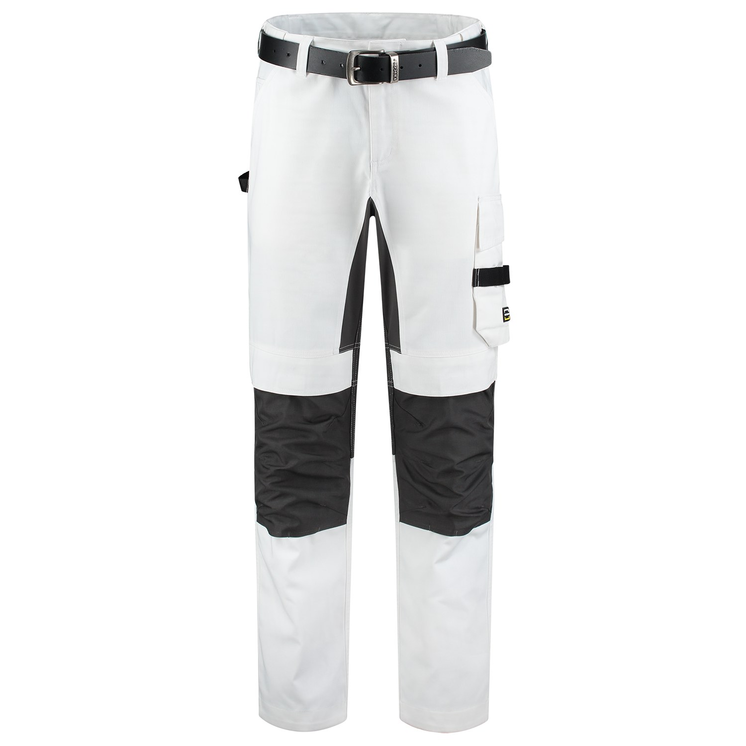 TRICORP Malerhose Twill Cordura Stretch in White-Darkgrey – Vorderansicht