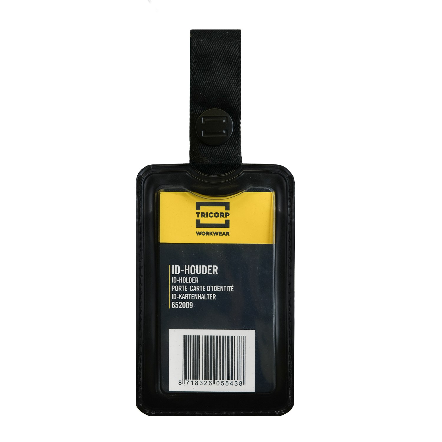 TRICORP ID-Kartenhalter in Black – Vorderansicht