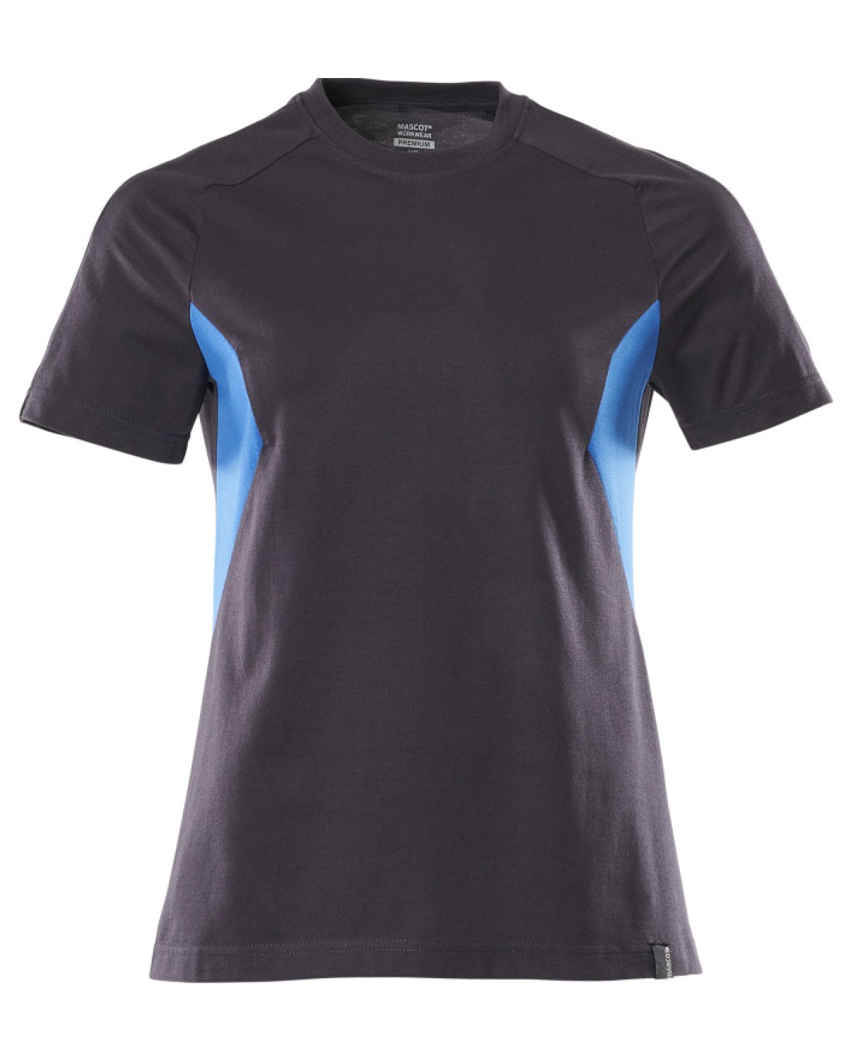 MASCOT Accelerate T-Shirt (Damen) in Schwarzblau/Azurblau – Vorderansicht