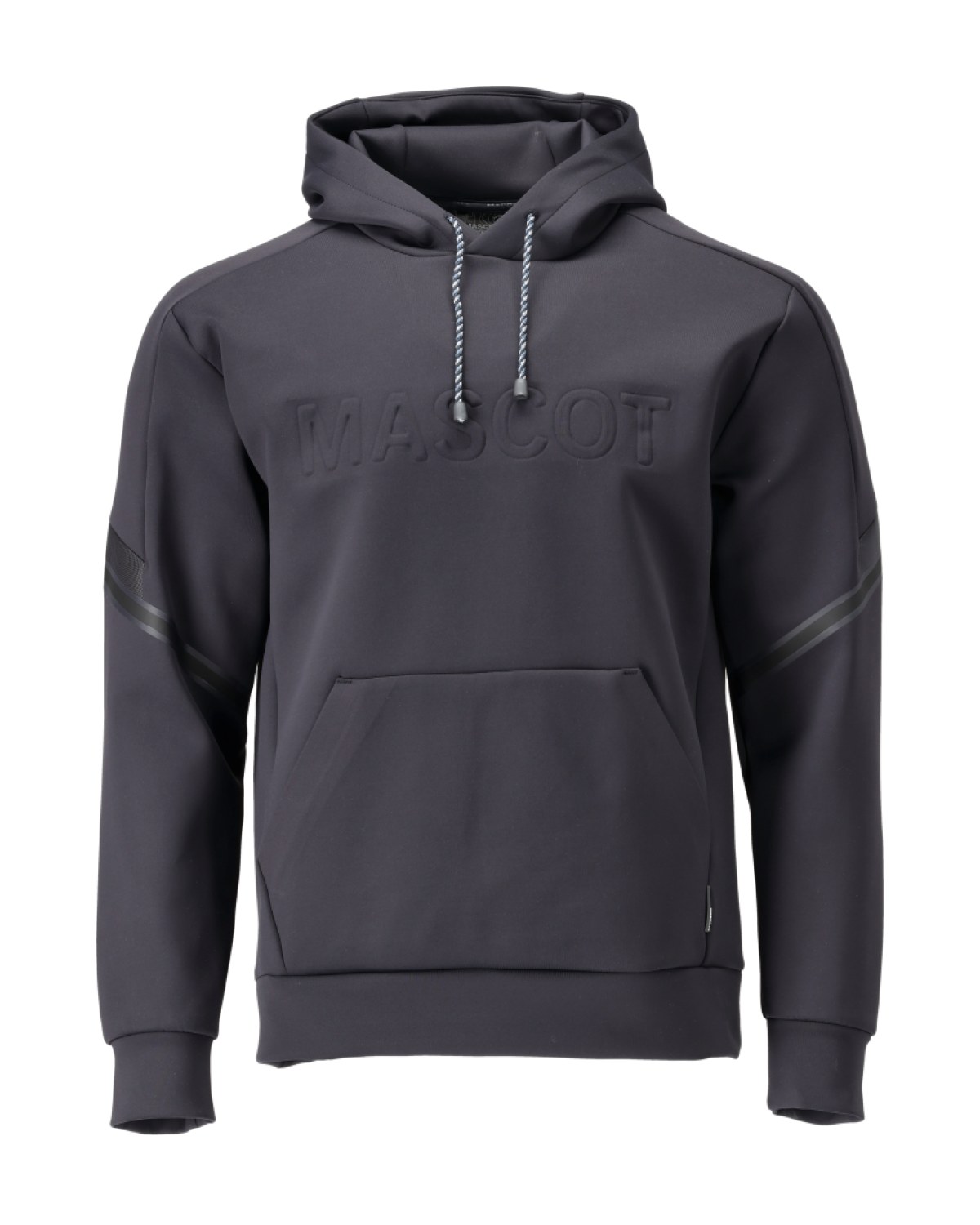 MASCOT Customized Fleece Kapuzensweatshirt in Schwarzblau – Vorderansicht