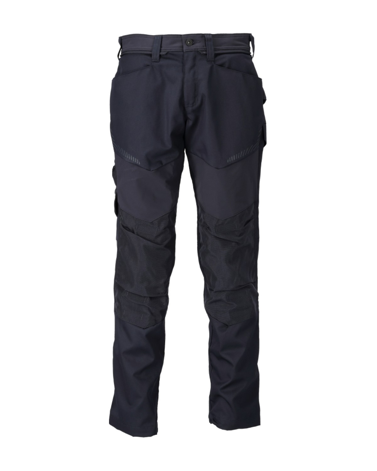 MASCOT Customized Hose mit Knietaschen in Schwarzblau – Vorderansicht