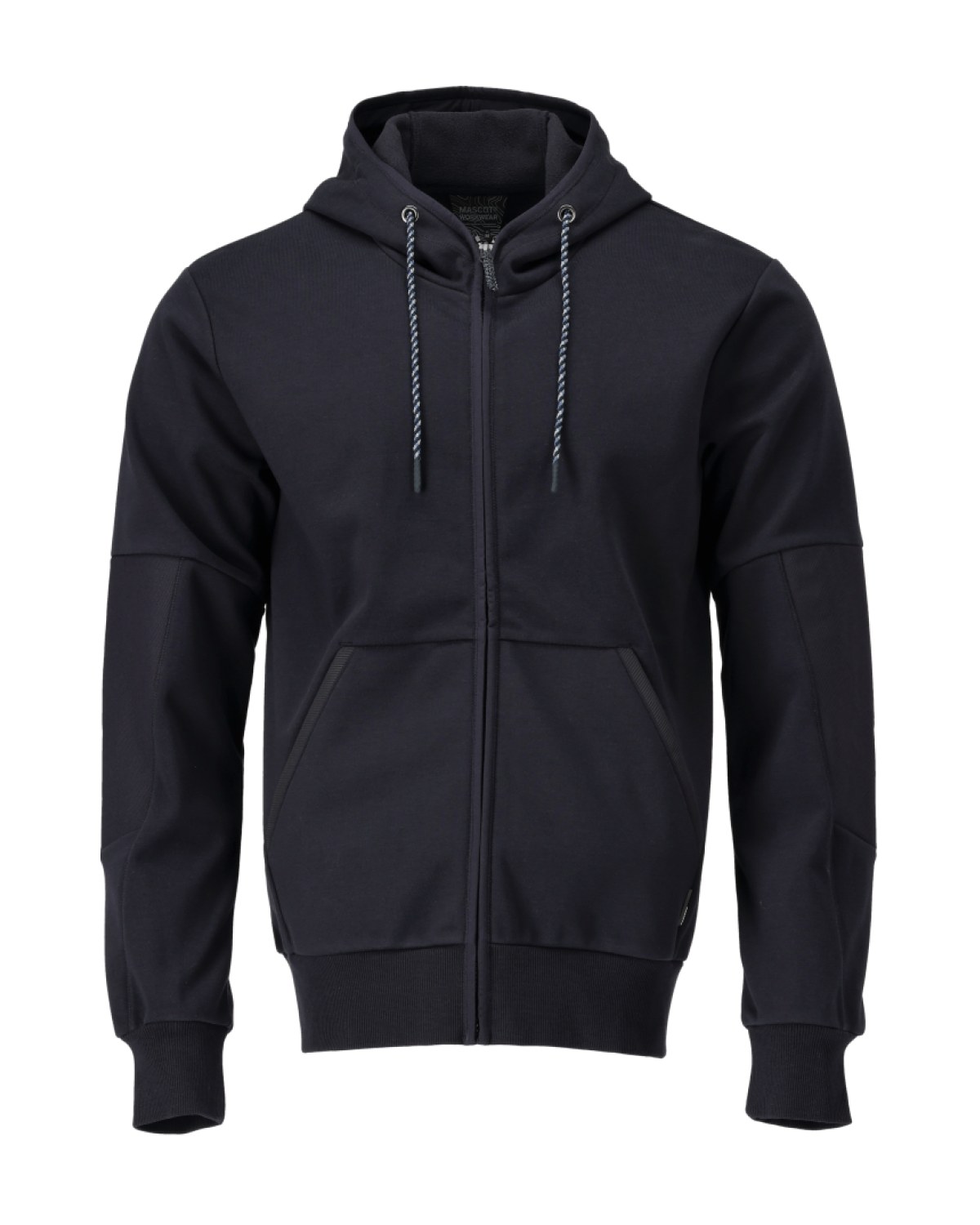 MASCOT Customized Kapuzenpullover mit winddichter Membran in Schwarzblau – Vorderansicht