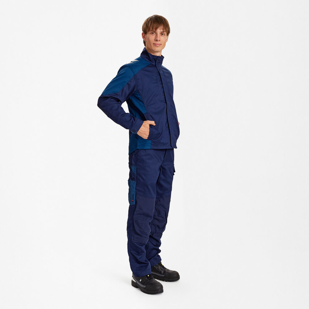 ENGEL Galaxy 1809-255 Arbeitsjacke mit 2-Wege-Stretch in Blue Ink/Dark Petrol – Modellansicht