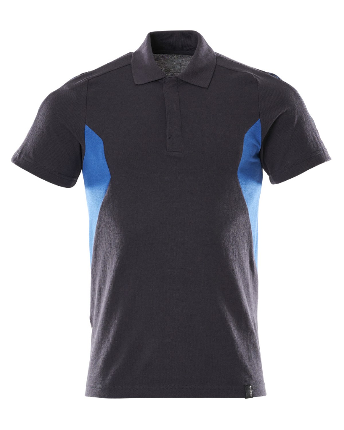MASCOT Accelerate Polo-Shirt in Schwarzblau/Azurblau – Vorderansicht