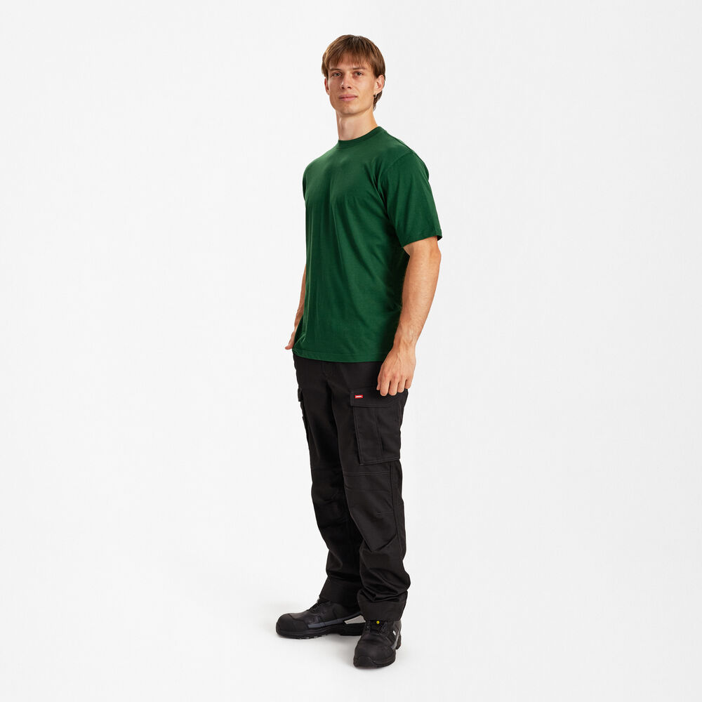 ENGEL Extend 9053-551 Baumwolle T-shirt in Grün – Modellansicht