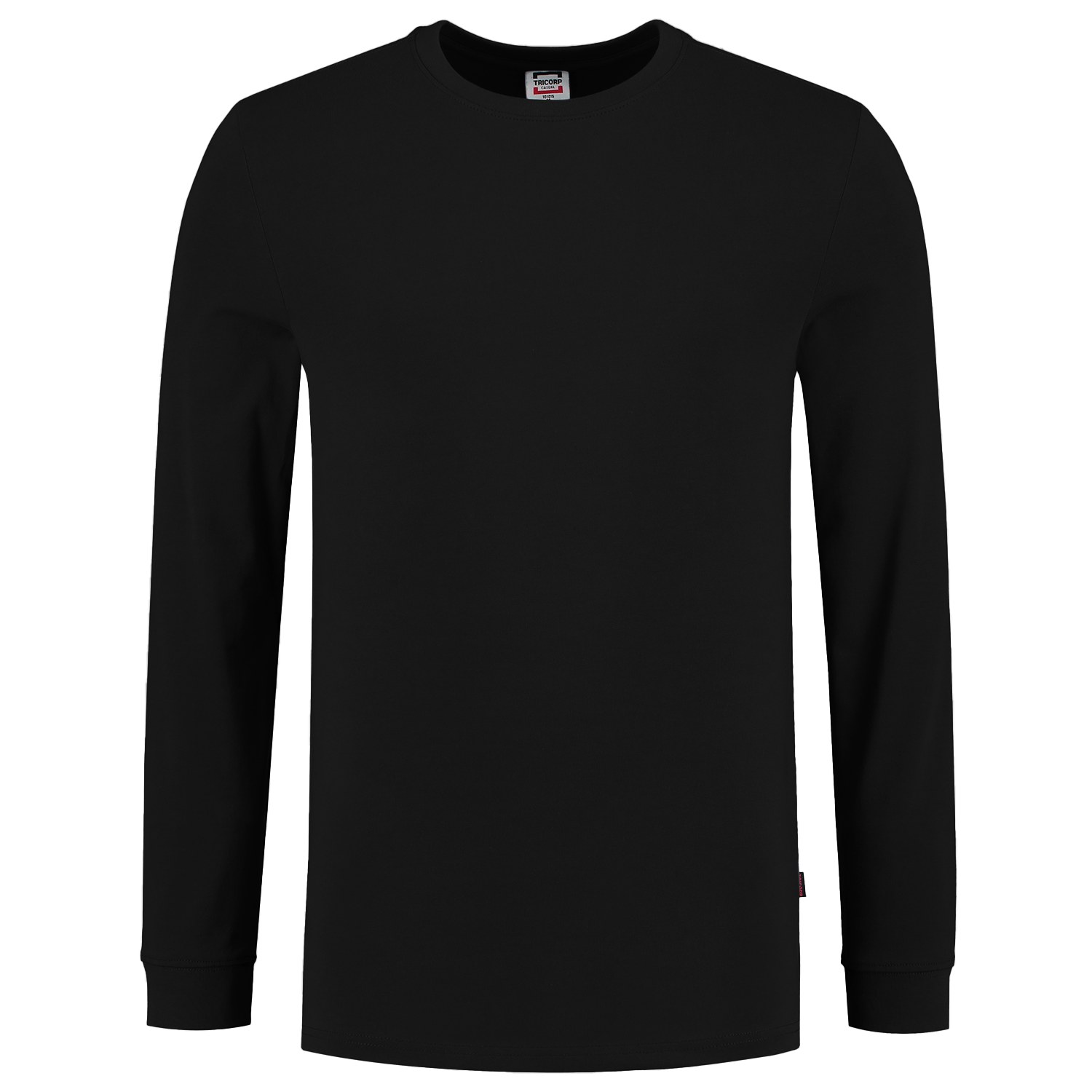 TRICORP T-Shirt Langarm Waschbar 60°C in Black – Vorderansicht