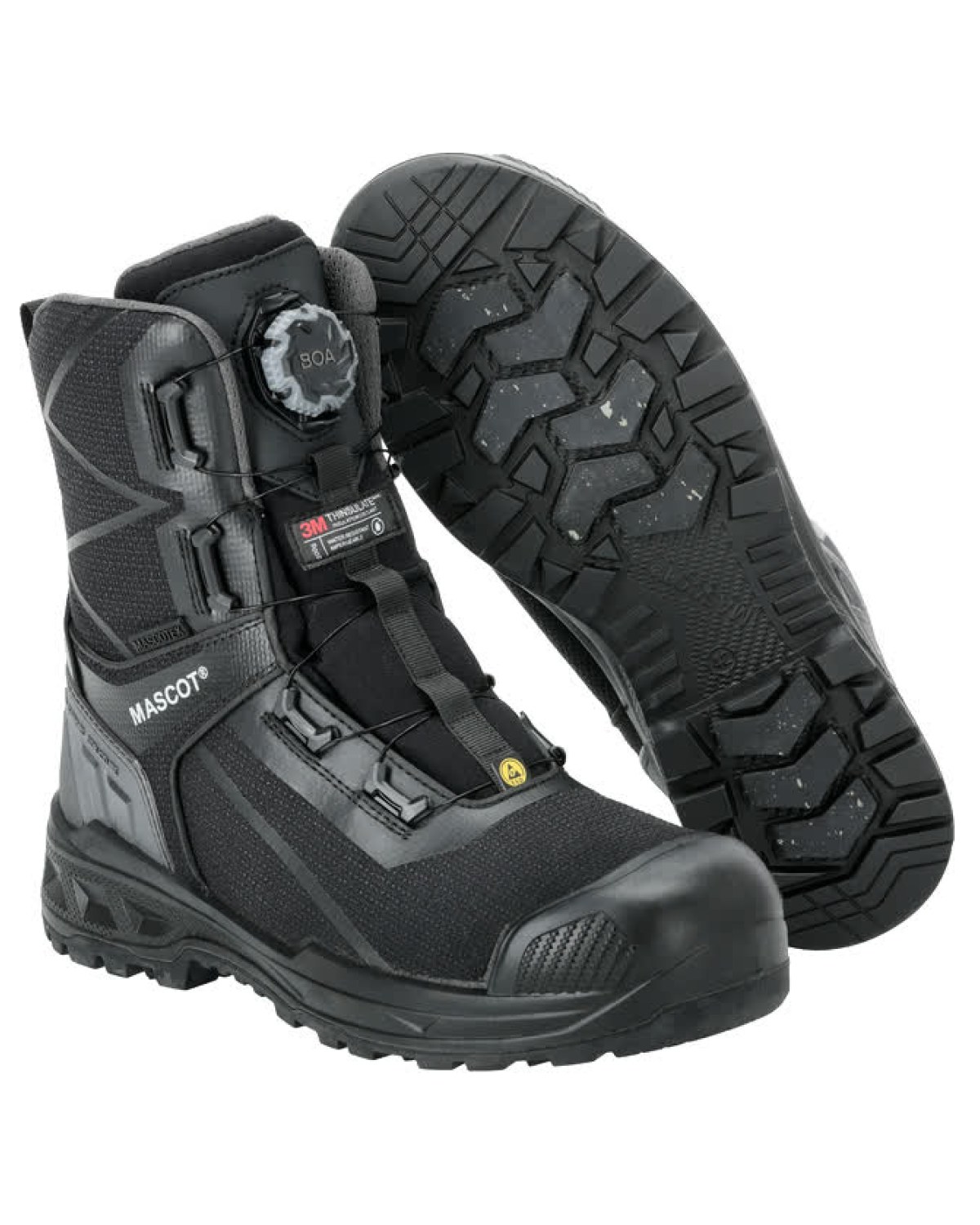 MASCOT Industry Sicherheitsstiefel in Schwarz – Vorderansicht