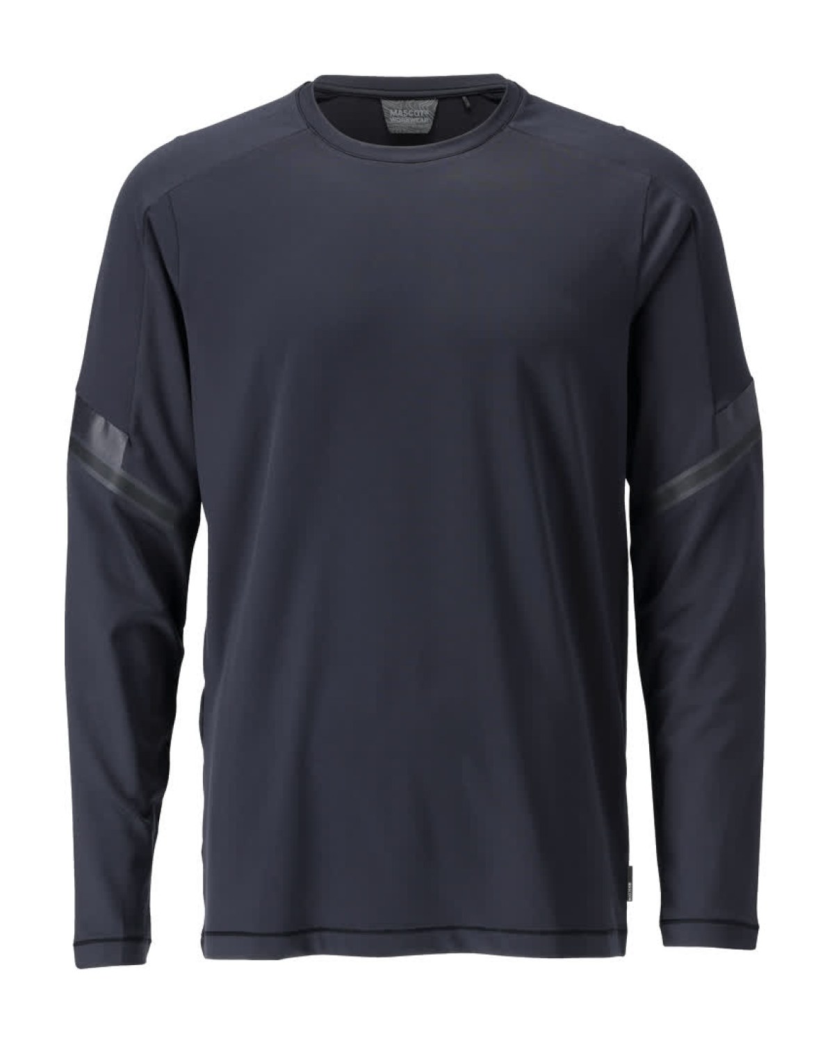 MASCOT Customized Langarmshirt in Schwarzblau – Vorderansicht