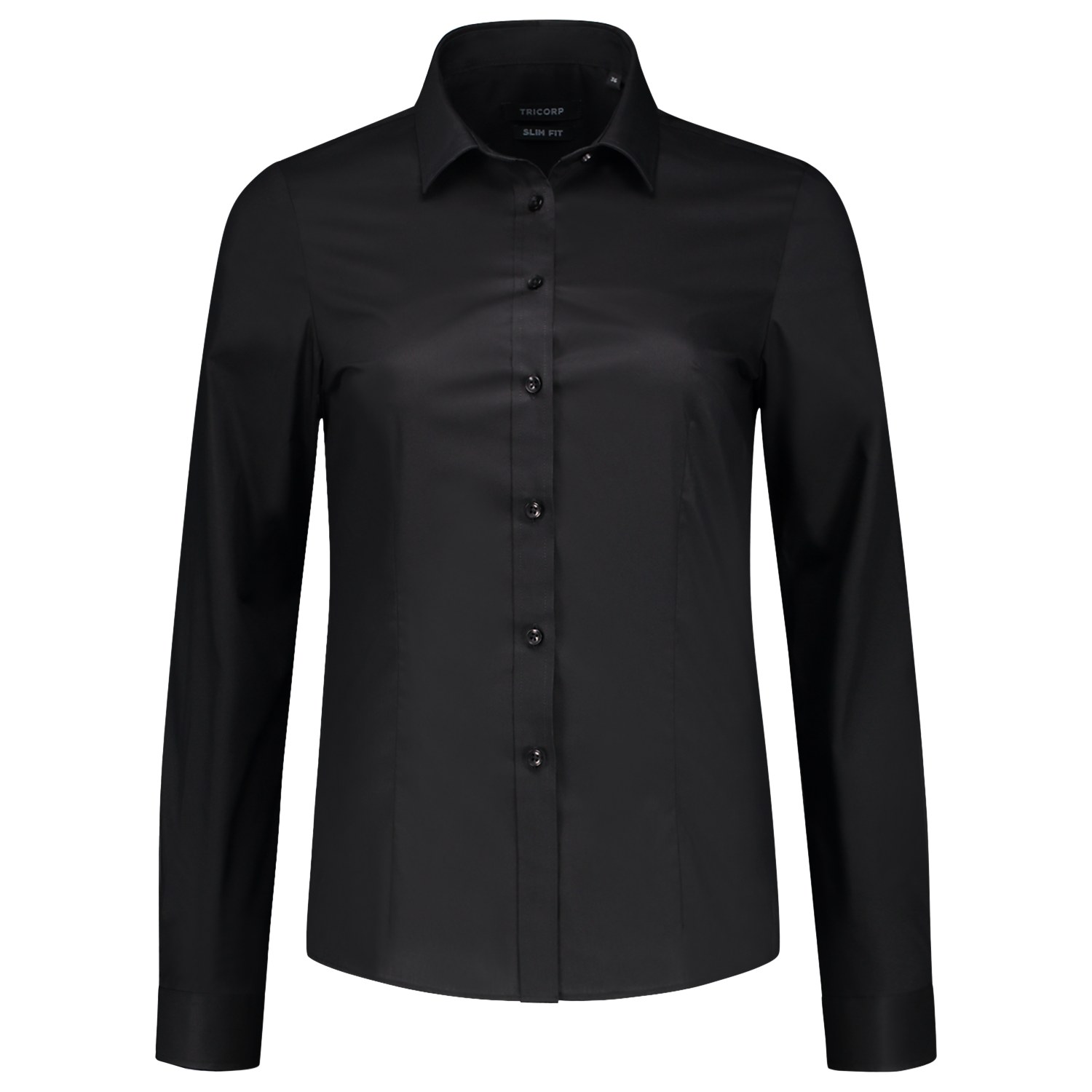 TRICORP Bluse Stretch in Black – Vorderansicht