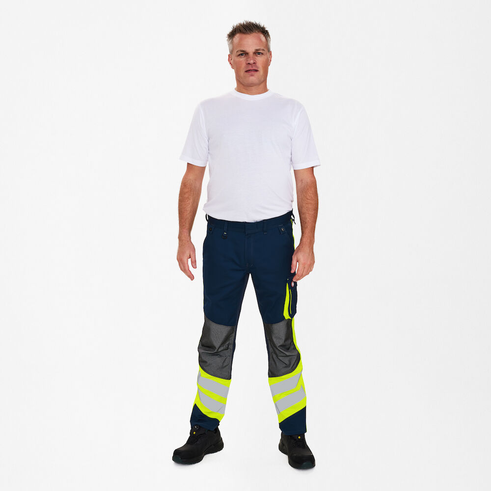 ENGEL Cargo 2870-217 Arbeitshose in Blue Ink/Gelb – Modellansicht