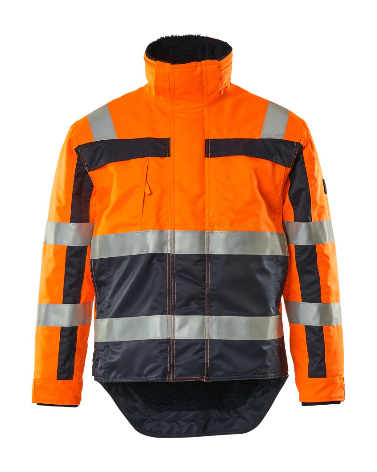 MASCOT Teresina Winterjacke in Hi-Vis Orange/Marine – Vorderansicht