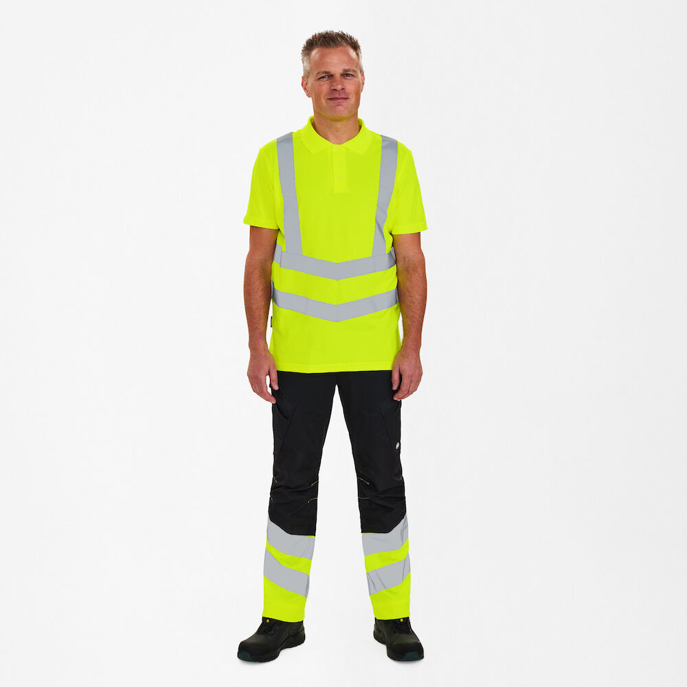 ENGEL Safety 9546-182 Poloshirt in Gelb – Modellansicht