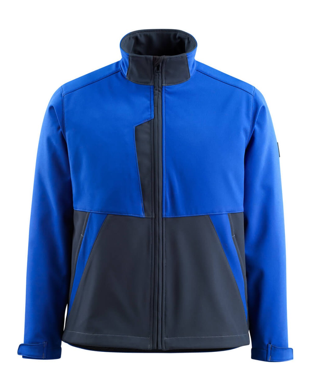 MASCOT Finley Softshelljacke in Kornblau/Schwarzblau – Vorderansicht