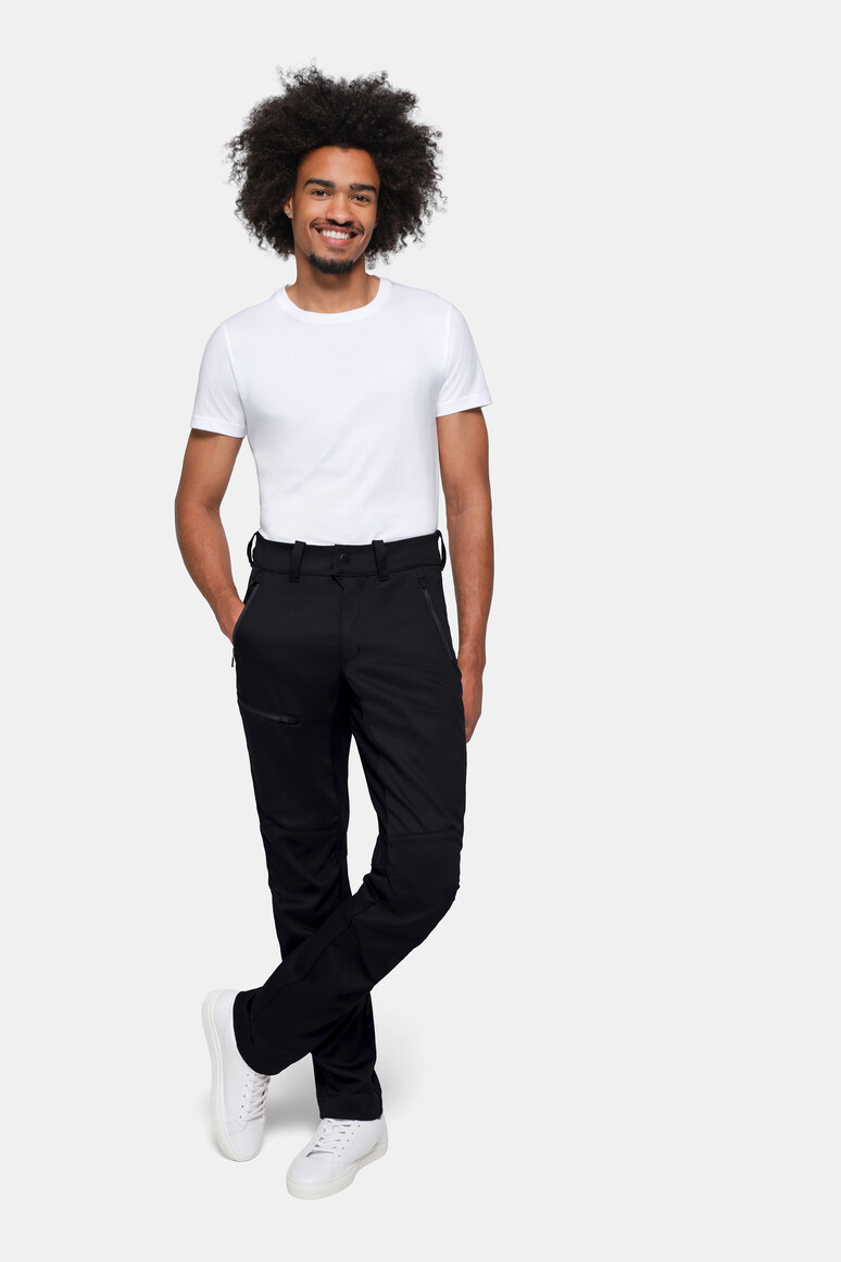 HAKRO 711S Performancehose ECO in Schwarz – Modellansicht