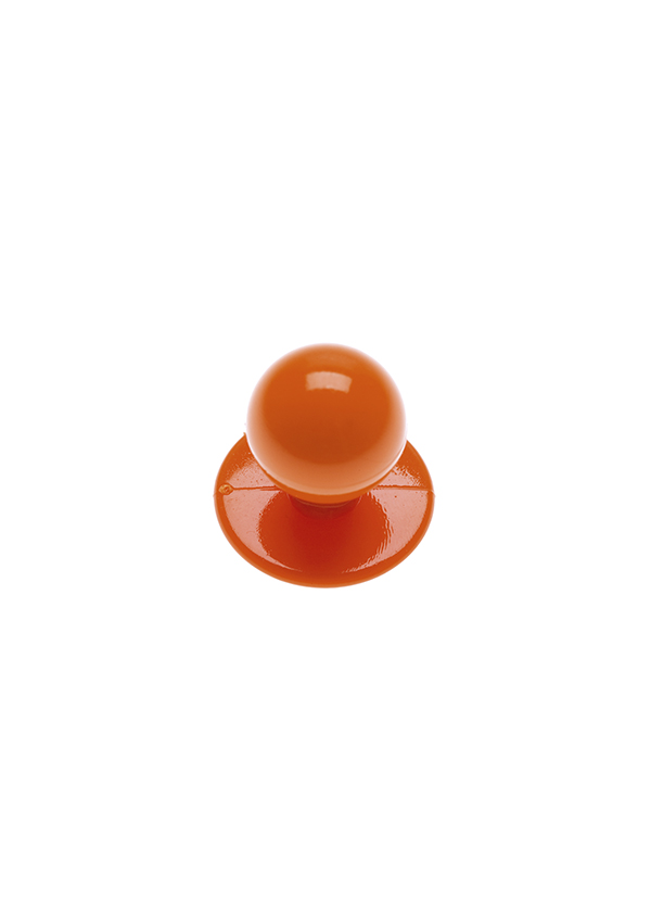 Karlowsky Kugelknöpfe Orange, 12 Stück / Pack in Orange – Modellansicht