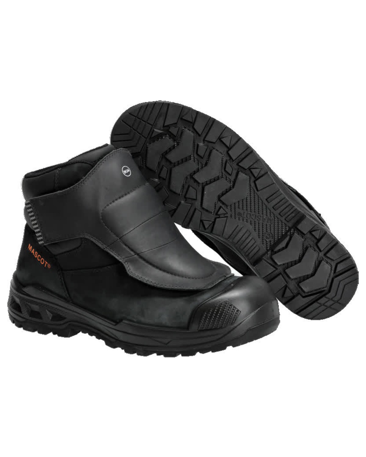 MASCOT Industry Sicherheitsstiefel in Schwarz – Vorderansicht