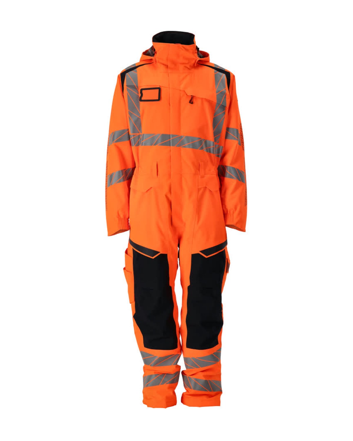 MASCOT Accelerate Safe Winteroverall in Hi-Vis Orange/Schwarzblau – Vorderansicht