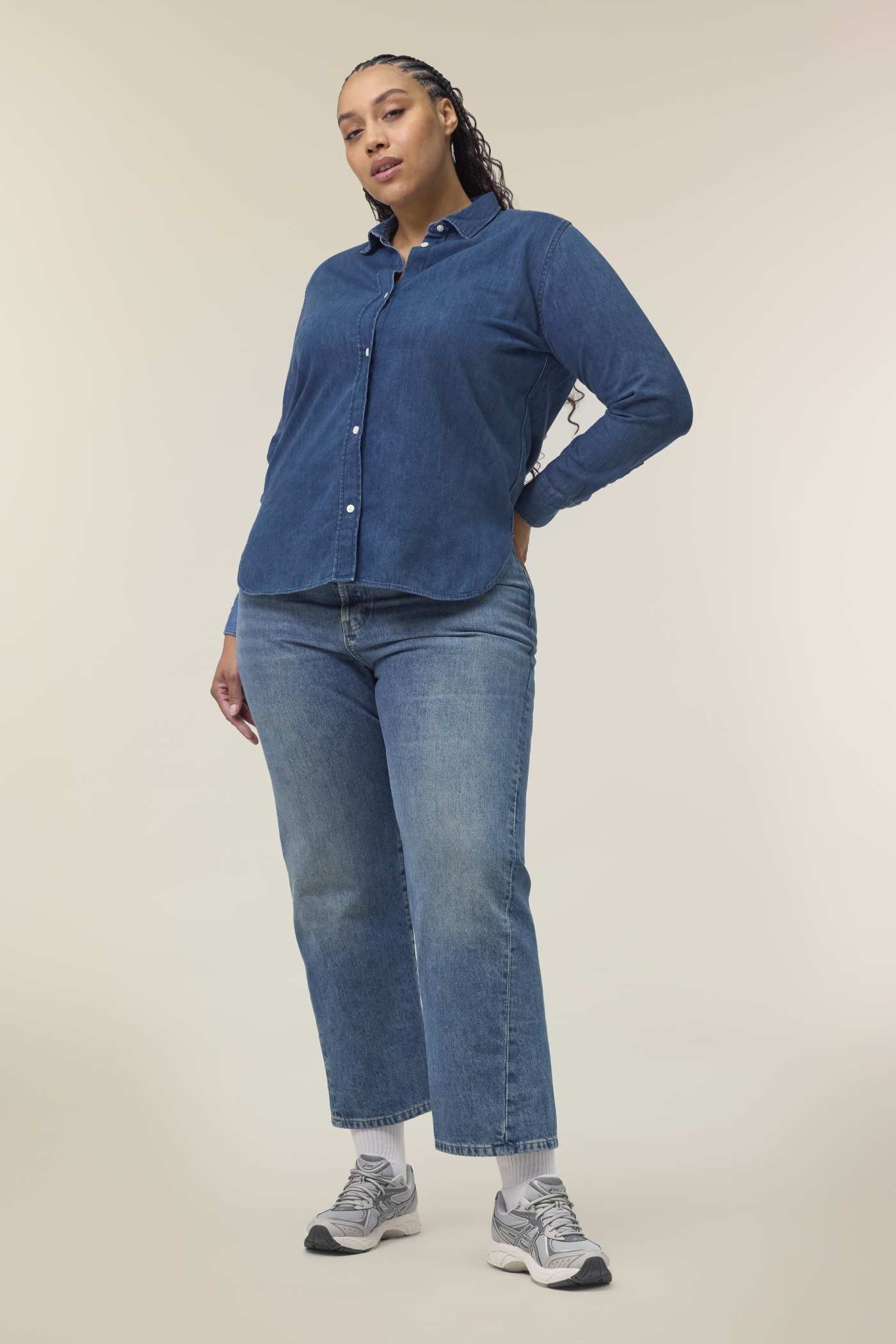 Stanley Stella Stella Denim Shirt am Modell